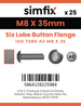 Simfix product label - 73802A208035T-D