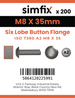 Simfix product label - 73802A208035T-T