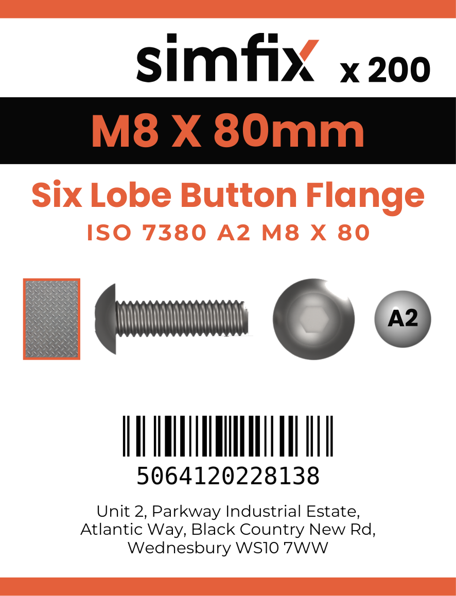 Simfix product label - 73802A208080TX-T
