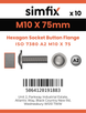 Simfix product label - 73802A210075-D