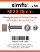 Simfix product label - 73802A210075-T
