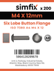 Simfix product label - 73802A404012T-T