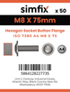 Simfix product label - 73802A408075-T