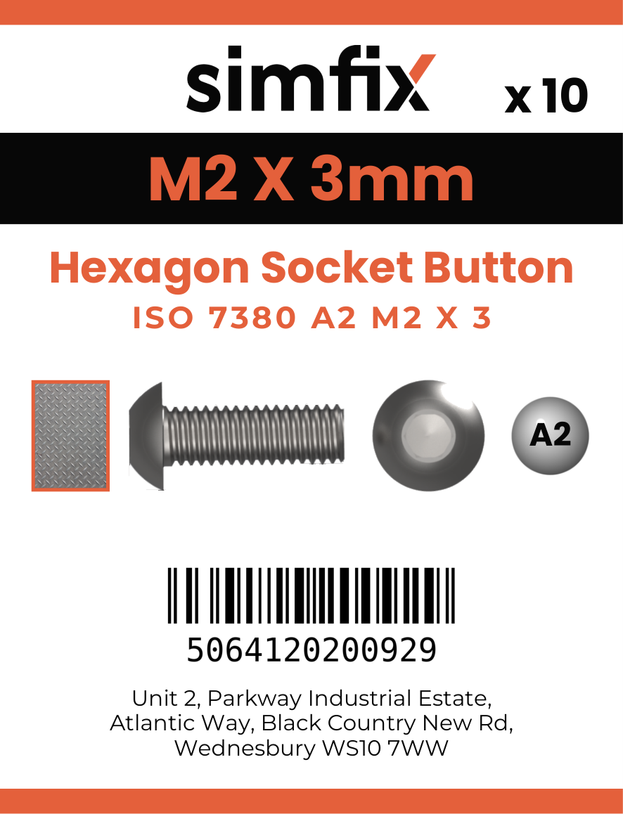 Simfix product label - 7380A202003-D