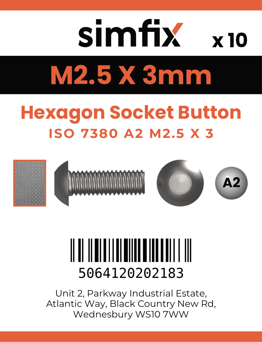 Simfix product label - 7380A2025003-D