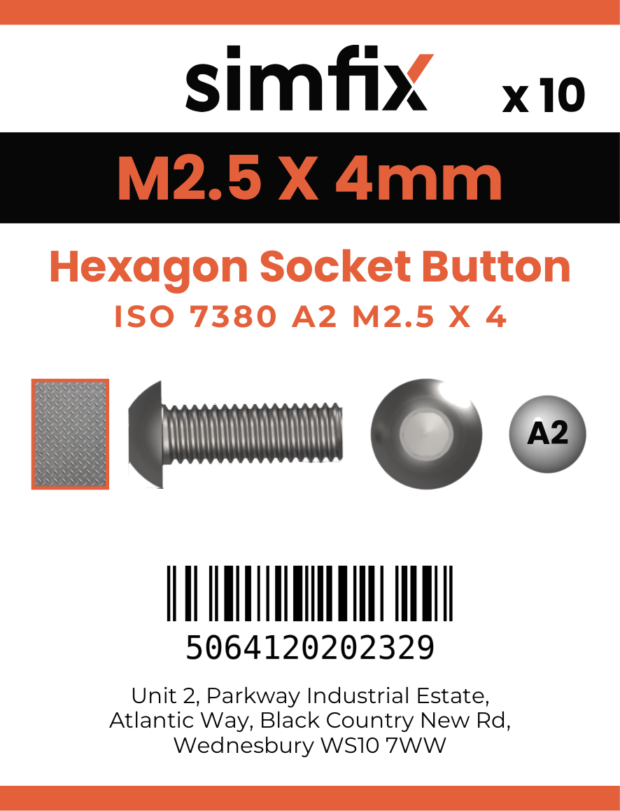 Simfix product label - 7380A2025004-D