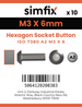 Simfix product label - 7380A203006-D