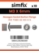 Simfix product label - 7380A203006F-D