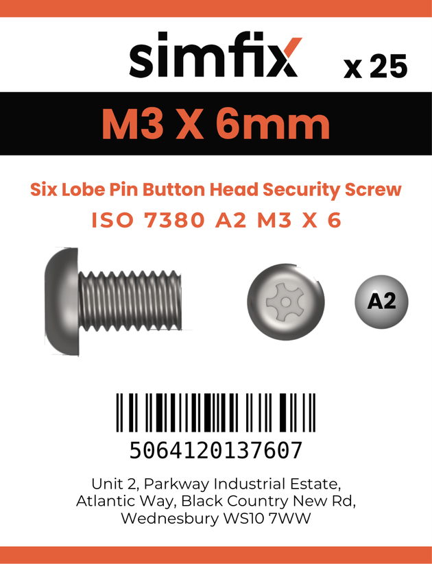 Simfix product label - 7380A203006TPIN-D