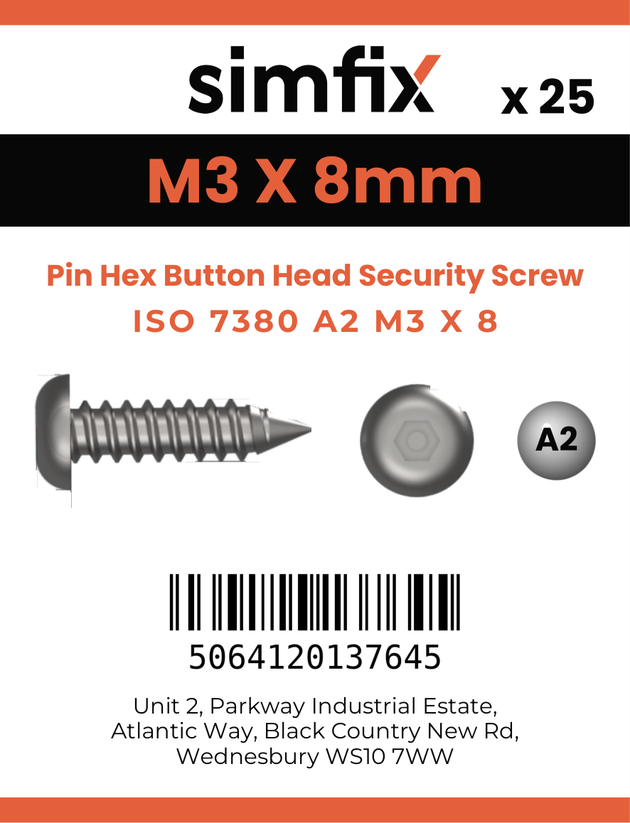 Simfix product label - 7380A203008PIN-D
