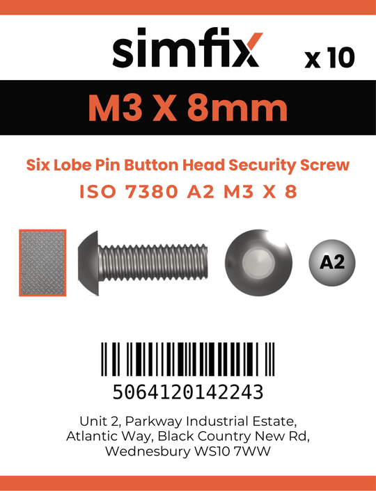 Simfix product label - 7380A203008TPIN-D