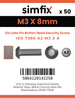 Simfix product label - 7380A203008TPIN-T
