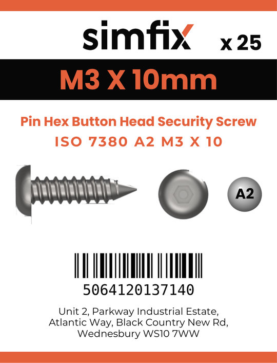 Simfix product label - 7380A203010PIN-D
