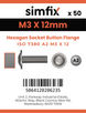 Simfix product label - 7380A203012F-T