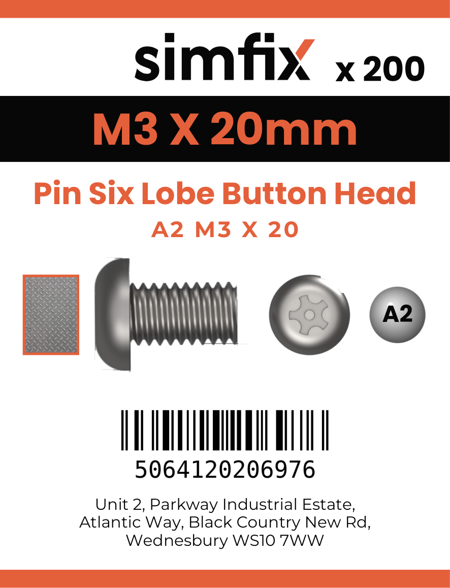 Simfix product label - 7380A203020TPIN-T