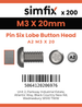 Simfix product label - 7380A203020TPIN-T