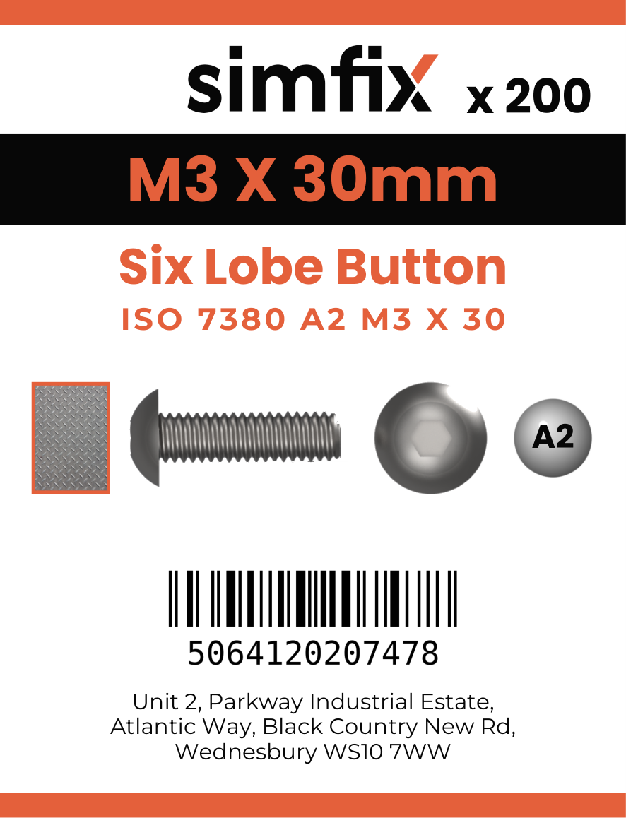 Simfix product label - 7380A203030T-T