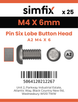 Simfix product label - 7380A204006TPIN-D