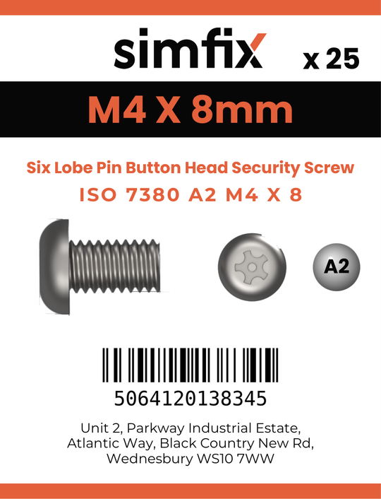 Simfix product label - 7380A204008TPIN-D