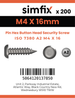 Simfix product label - 7380A204016PIN-T
