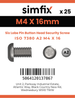 Simfix product label - 7380A204016TPIN-D