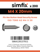 Simfix product label - 7380A204020PIN-T