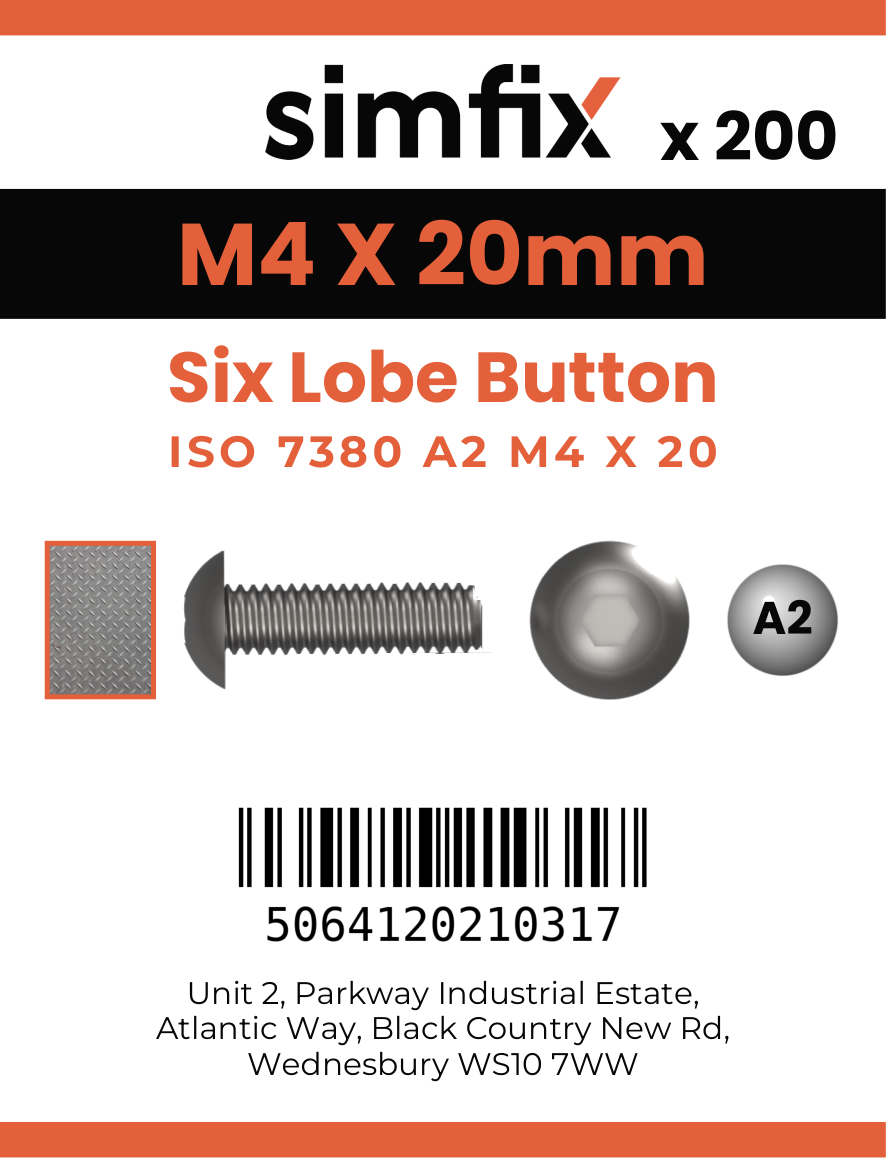 Simfix product label - 7380A204020T-T