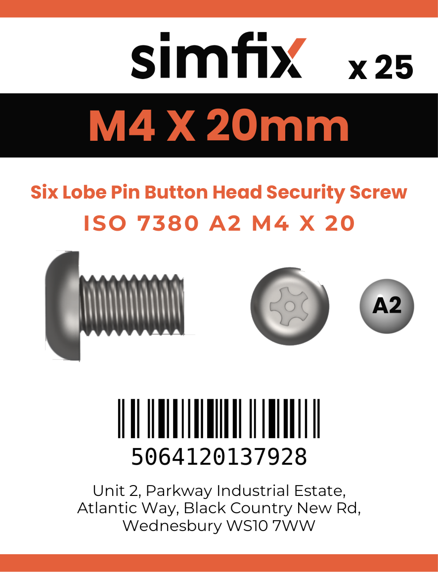 Simfix product label - 7380A204020TPIN-D