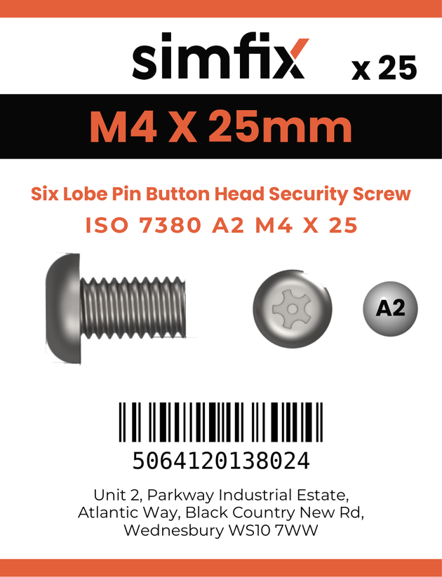 Simfix product label - 7380A204025TPIN-D