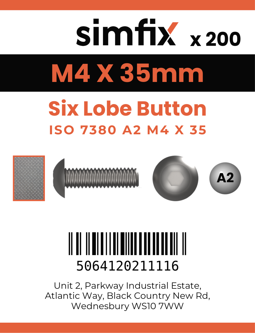 Simfix product label - 7380A204035T-T