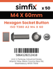 Simfix product label - 7380A204060-T