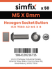Simfix product label - 7380A205008-T