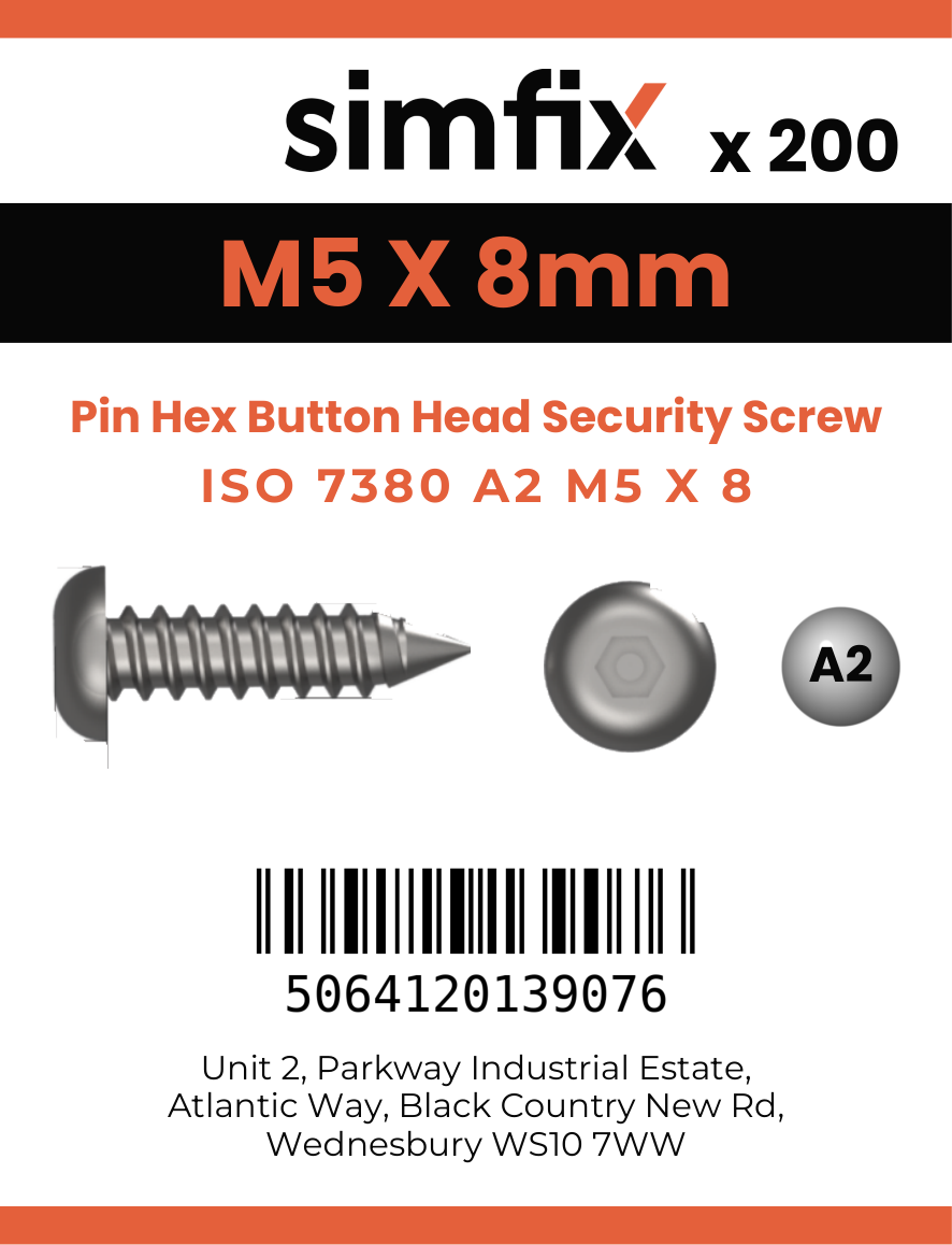 Simfix product label - 7380A205008PIN-T