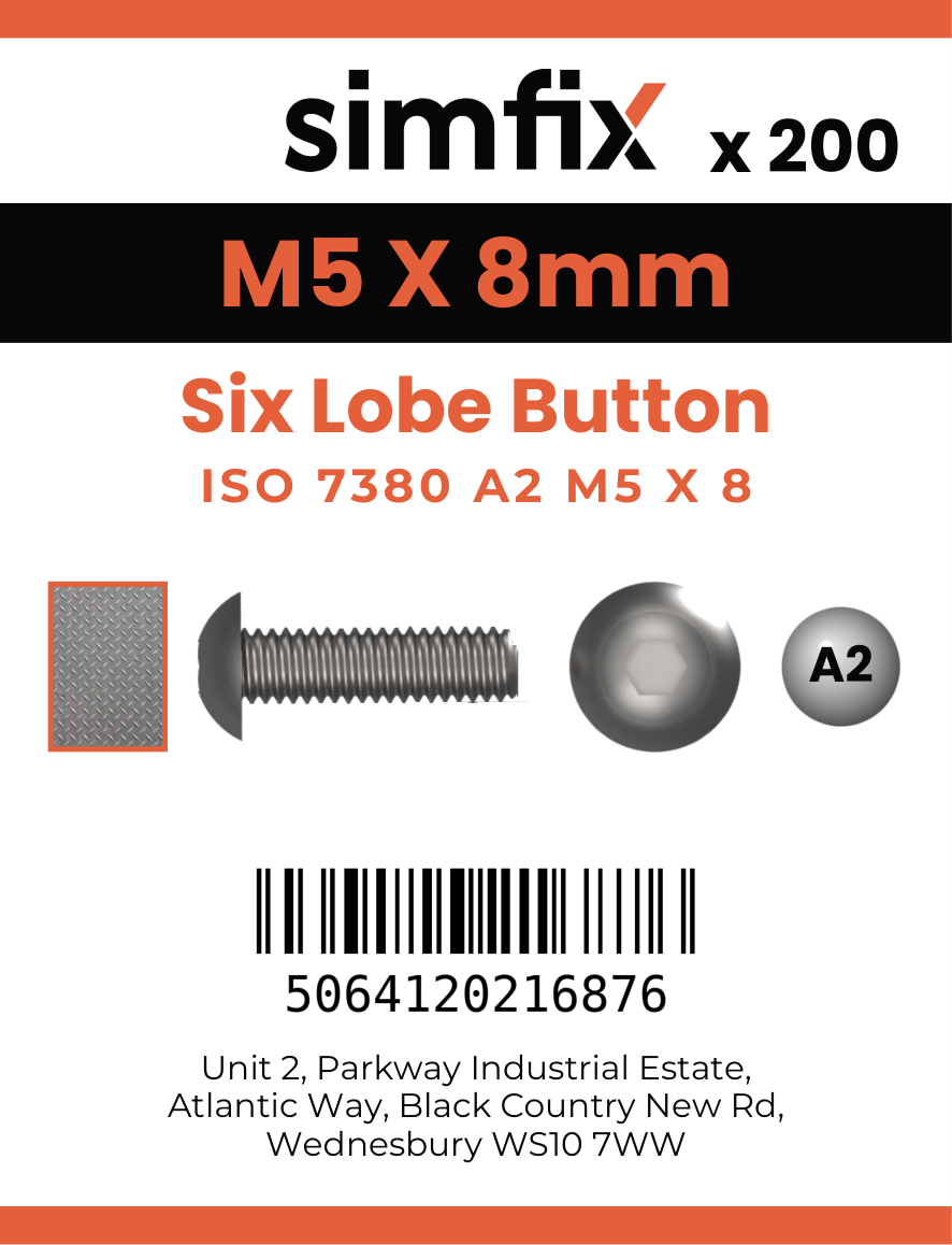 Simfix product label - 7380A205008T-T