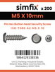 Simfix product label - 7380A205010PIN-T