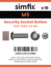 Simfix product label - 7380A205010TPIN-D