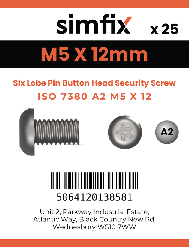 Simfix product label - 7380A205012TPIN-D
