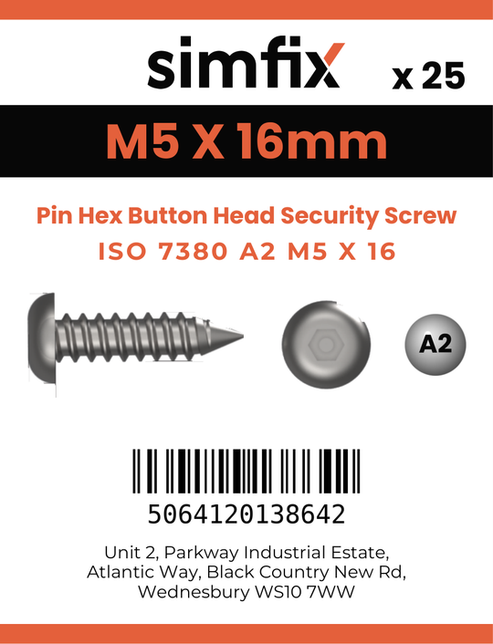 Simfix product label - 7380A205016PIN-D