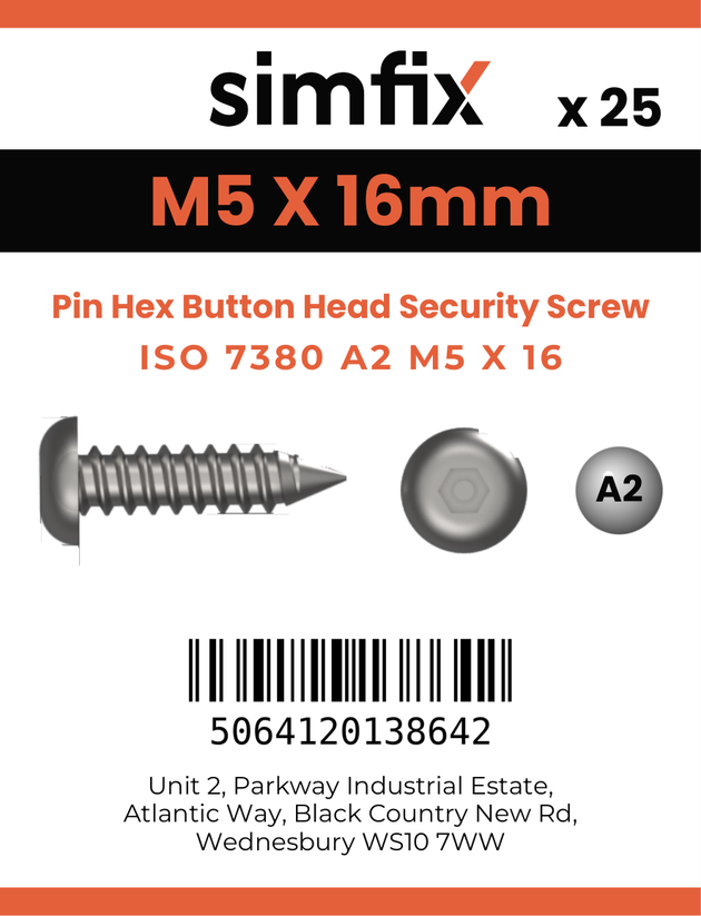 Simfix product label - 7380A205016PIN-D