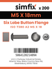 Simfix product label - 7380A205018TFL-T