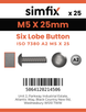 Simfix product label - 7380A205025T-D