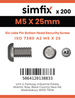 Simfix product label - 7380A205025TPIN-T