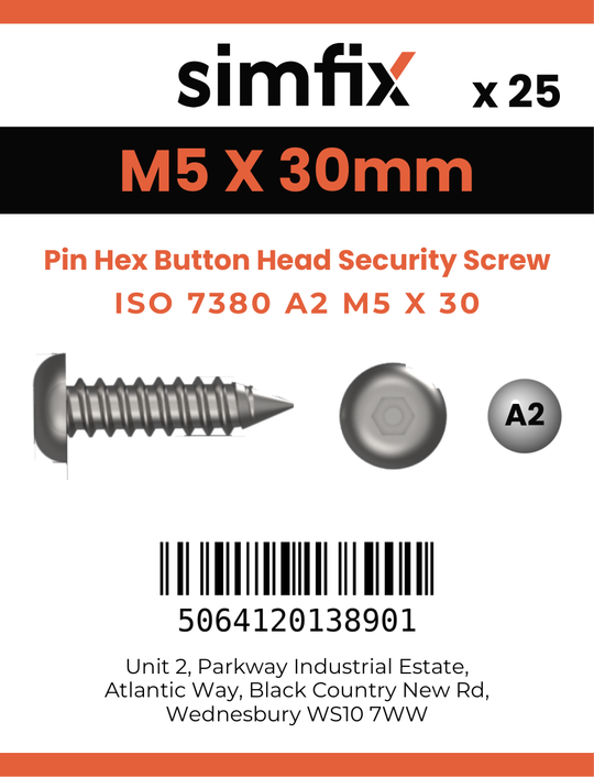 Simfix product label - 7380A205030PIN-D