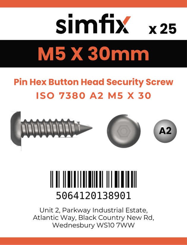 Simfix product label - 7380A205030PIN-D