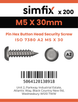 Simfix product label - 7380A205030PIN-T