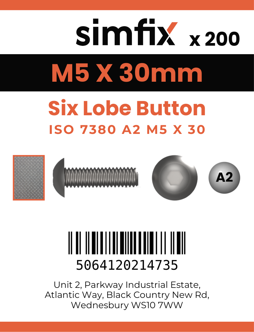 Simfix product label - 7380A205030T-T