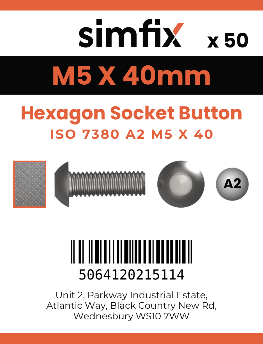 Simfix product label - 7380A205040-T