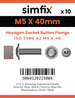 Simfix product label - 7380A205040F-D
