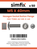 Simfix product label - 7380A205040F-T