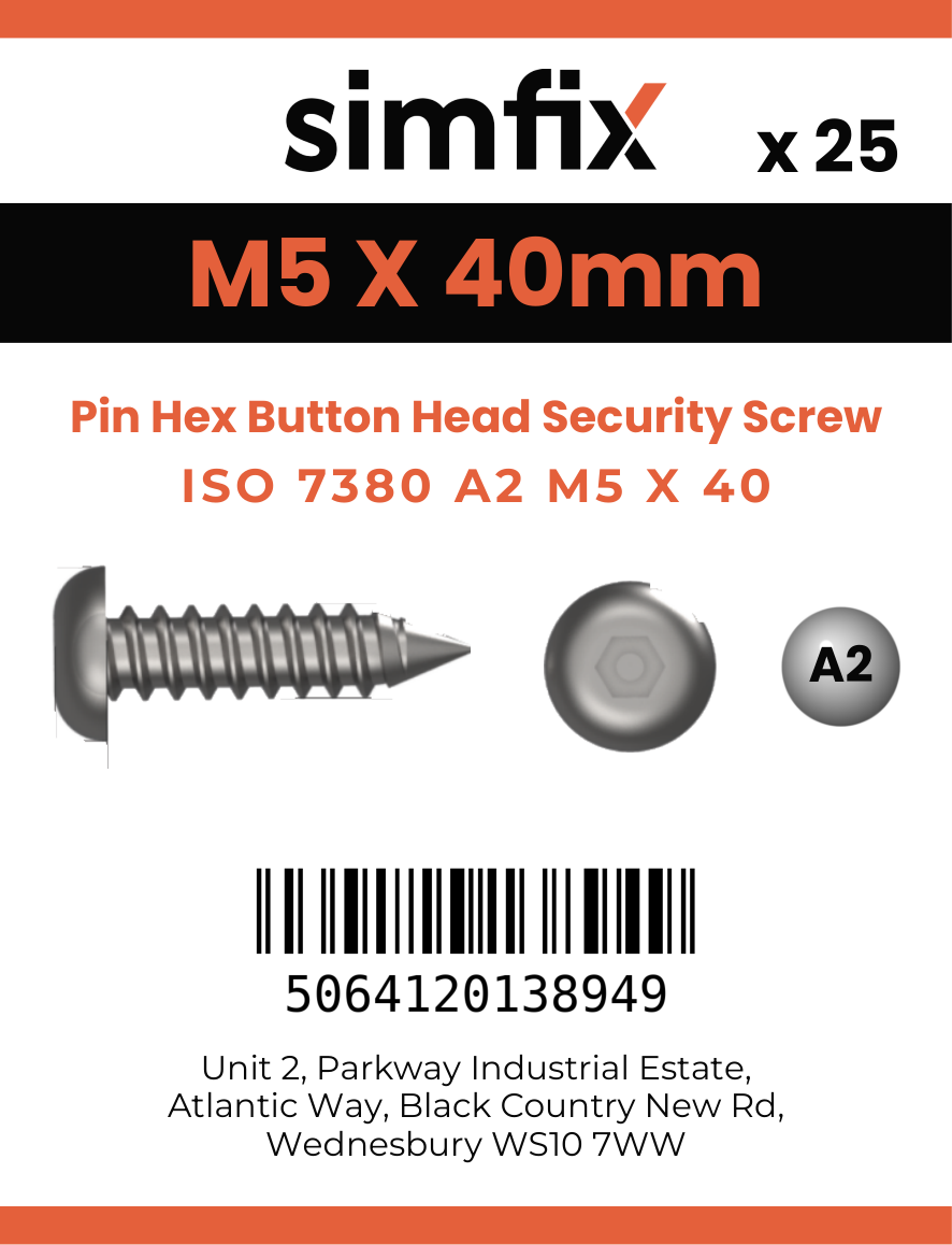Simfix product label - 7380A205040PIN-D